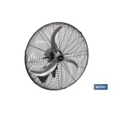 VENTILADOR INDUSTRIAL DE PARED OSCILANTE CON 3 VELOCIDADES Ø65 CM 200 W