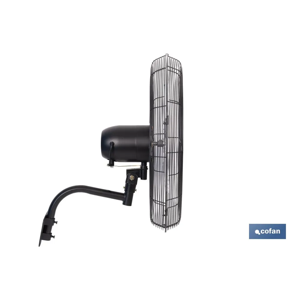 VENTILADOR INDUSTRIAL DE PARED OSCILANTE CON 3 VELOCIDADES Ø65 CM 200 W