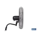 VENTILADOR INDUSTRIAL DE PARED OSCILANTE CON 3 VELOCIDADES Ø65 CM 200 W