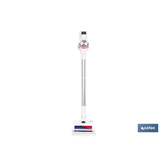 ASPIRADORA SIN CABLE CON BASE DE CARGA COLOR BLANCO