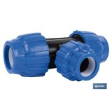 TE 90° REDUCIDA PP PN16 63 X 50 X 63