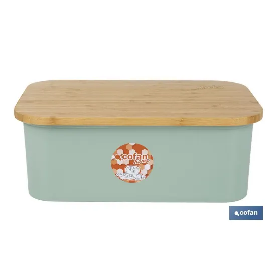 PACK DE PANERA CON TAPA BAMBU ,6  VASOS DE AGUA VERDE Y 6 PLATOS VERDE