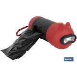 PACK DE DISPENSADOR DE BOLSAS MASCOTA, COMEDERO BEBEDERO Y JUGUETE MORDEDOR PERROS