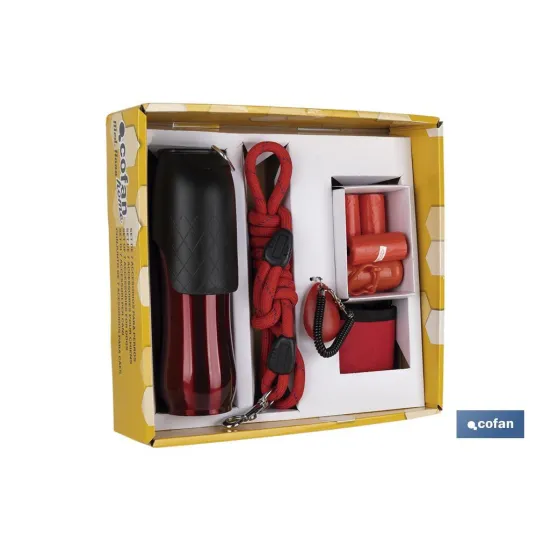 PACK DE ACCESORIOS DE PERROS, CORREA EXTENSIBLE PERROS Y PEINE DOBLE CARA MASCOTAS