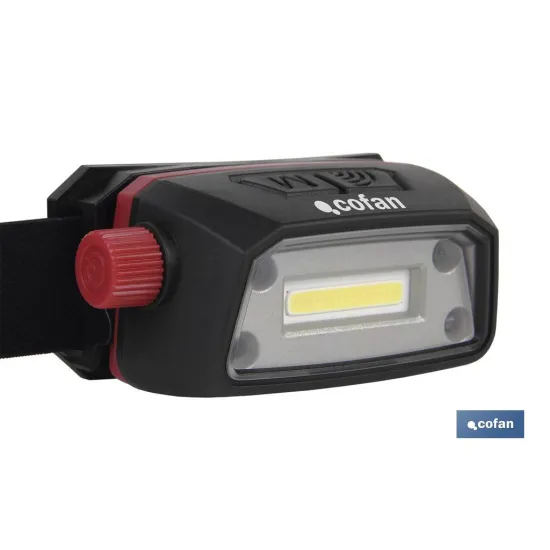 LINTERNA COB LED DE CABEZA 5 W 6500 K USB