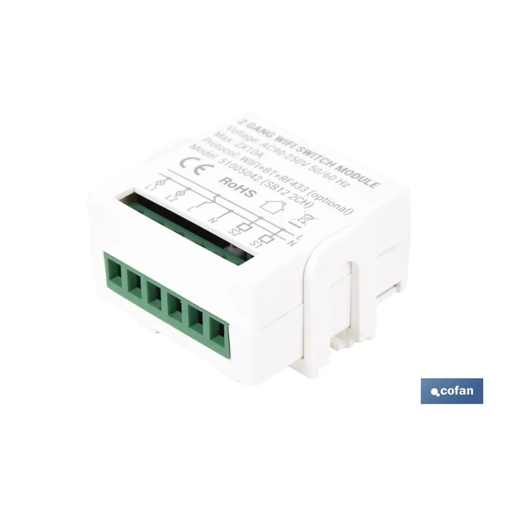 RELÈ DE 2 INTERRUPTORES WIFI