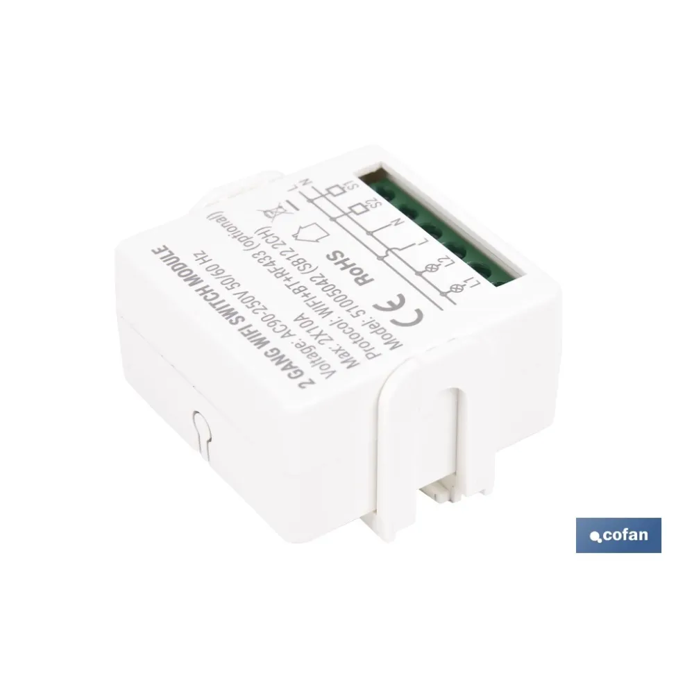 RELÈ DE 2 INTERRUPTORES WIFI