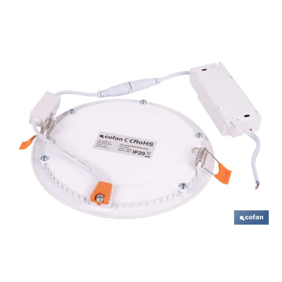 DOWNLIGHT EMPOTRABLE BLANCO SMD 12 W 1140 LM Ø168 MM 3CCT