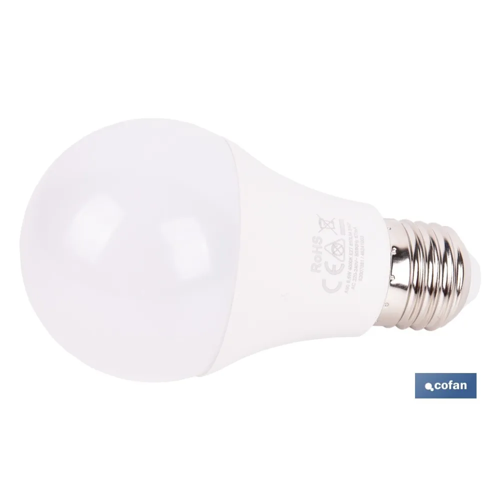 BOMBILLA CLASIC SENSOR E27 8.5W 810LM 4000K