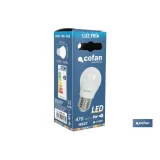 BOMBILLA LED 8 W ESFÉRICA E27 220° 810 LM 4000 K