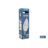 BOMBILLA LED 8W VELA E14 220º 810LM 4000K