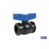 VÁLVULA DE BOLA ROSCA H-H PP PN16 1 1/2 x 1 1/2