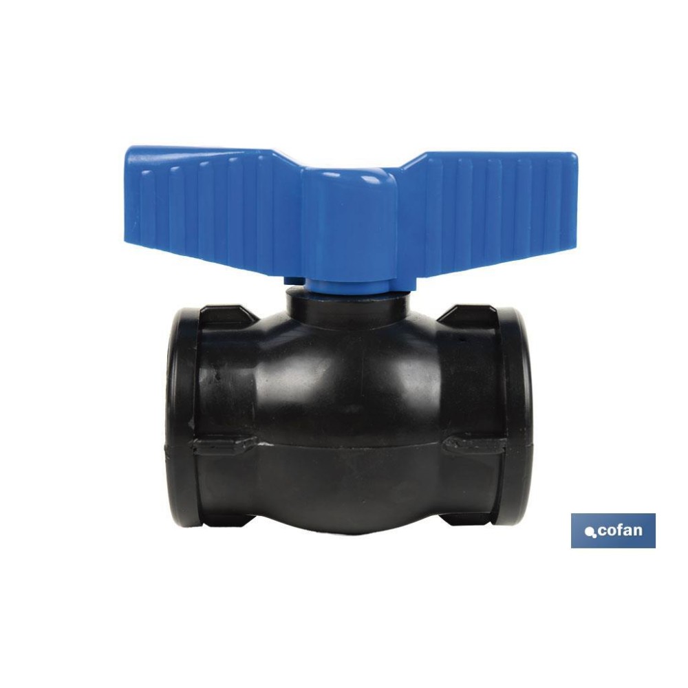 VÁLVULA DE BOLA ROSCA H-H PP PN16 1 1/2 x 1 1/2