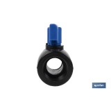 VÁLVULA DE BOLA ROSCA H-H PP PN16 1 1/2 x 1 1/2