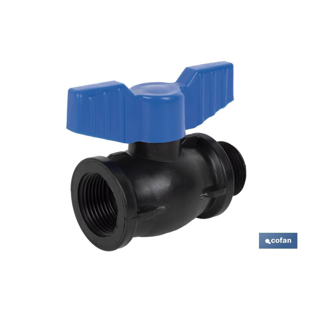 VÁLVULA DE BOLA ROSCA M-H PP PN16 2 x 2
