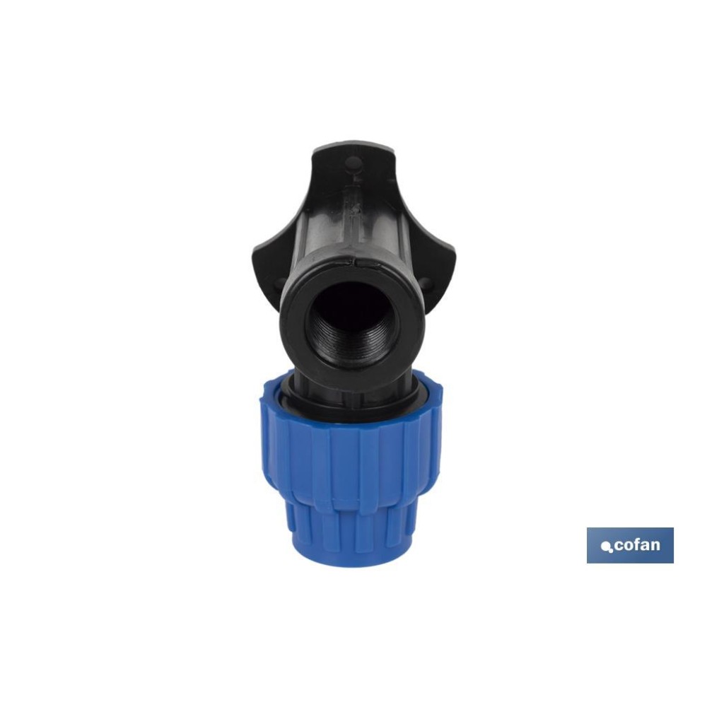 CODO 90° GRIFO ROSCA HEMBRA PP PN16 25 x 3/4