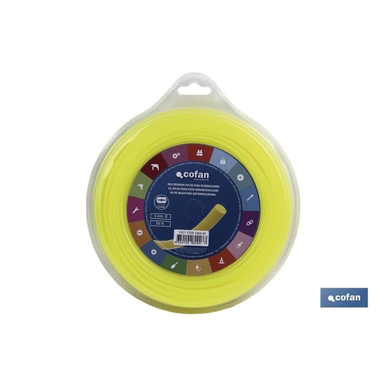 HILO REDONDO DE NYLON PARA DESBROZADORA 54 M X 3 MM