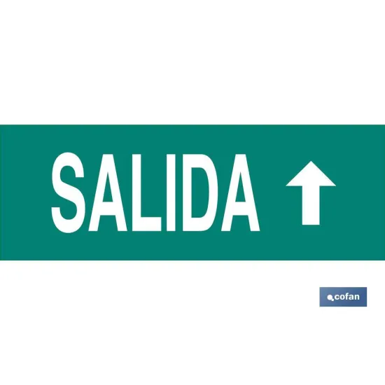 SEÑAL LUMINISCENTE 400X100MM.