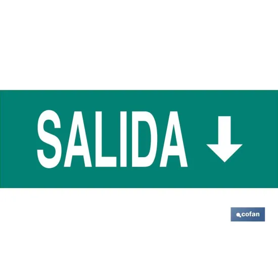 SEÑAL LUMINISCENTE 400X100MM.