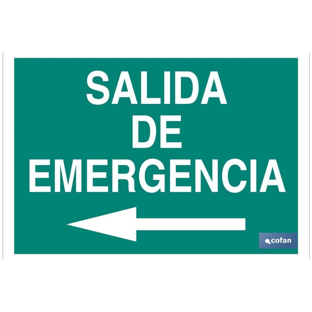 SEÑAL LUMINISCENTE 297X210MM.
