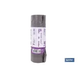 BOLSAS DE BASURA PERFUMADAS A LAVANDA CON AUTOCIERRE 55 X 86 CM G. 75 COLOR GRIS 15 UDS. 50 L