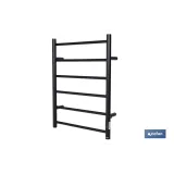 TOALLERO ELÉCTRICO NEGRO 80 W 68 X 53 X 10.5 CM IP44