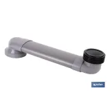 MANGUITO HORIZONTAL DE CONEXIÓN AJUSTABLE Ø90 MM - 90/110 MM 490-170 MM