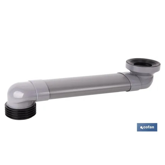 MANGUITO HORIZONTAL DE CONEXIÓN AJUSTABLE Ø90 MM - 90/110 MM 490-170 MM