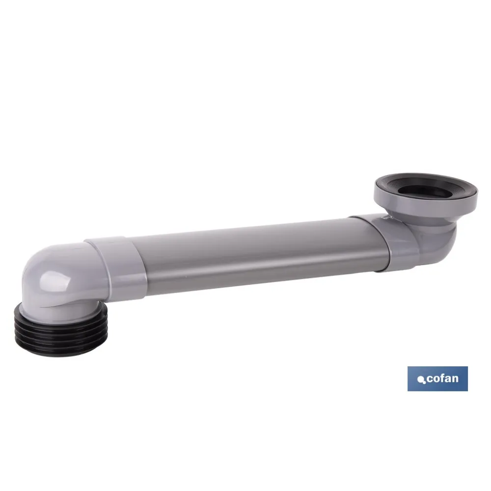 MANGUITO HORIZONTAL DE CONEXIÓN AJUSTABLE Ø90 MM - 90/110 MM 490-170 MM