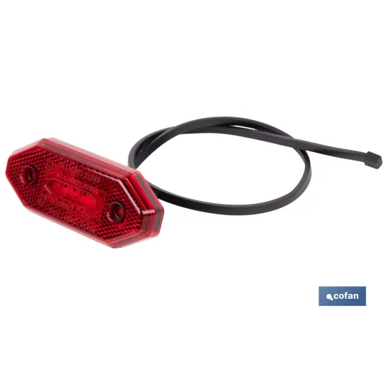 LUZ TRASERA LED CON REFLECTOR 12V/24V ROJA