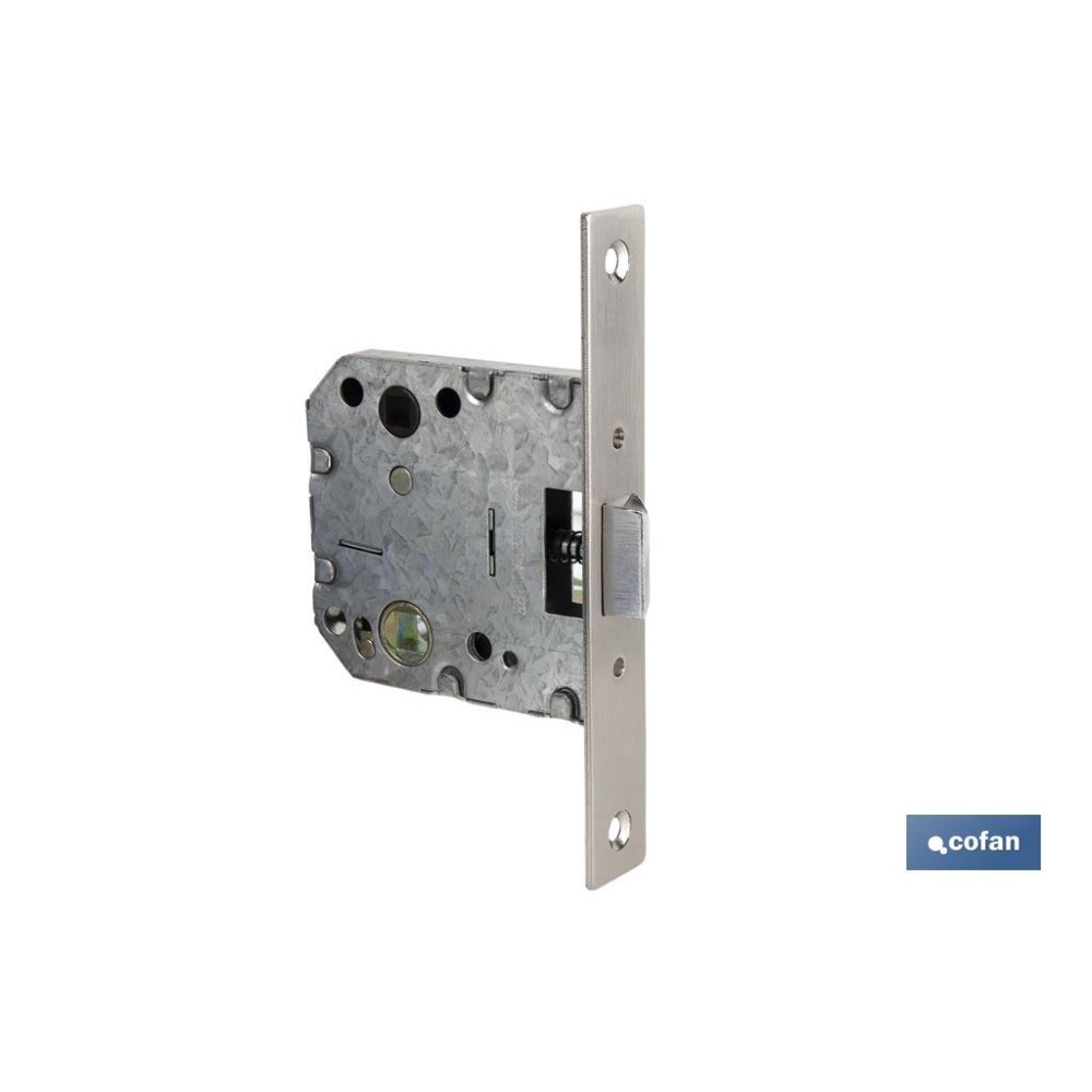 Picaporte embutir cuadrado D47 E50 Niquel (P/Madera)