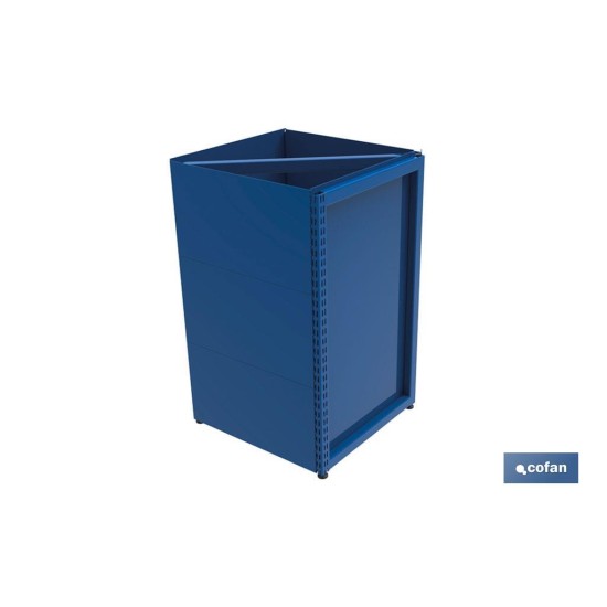 MARCO MOSTRADOR TRIPLE PARA RINCON 90º -525x525x920mm