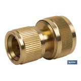 CONECTOR MANGUERA LATÓN 3/4 (19 mm)