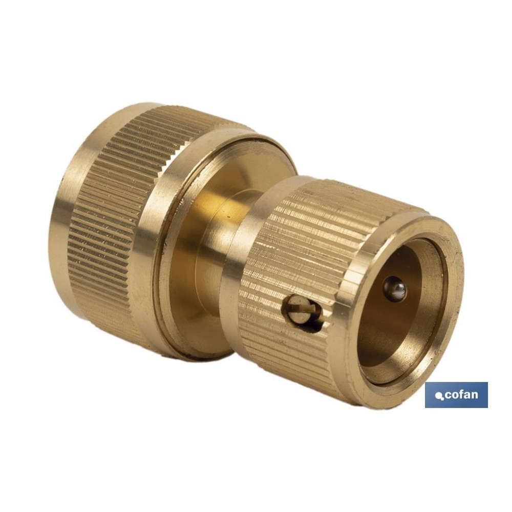 CONECTOR MANGUERA LATÓN 3/4 (19 mm)
