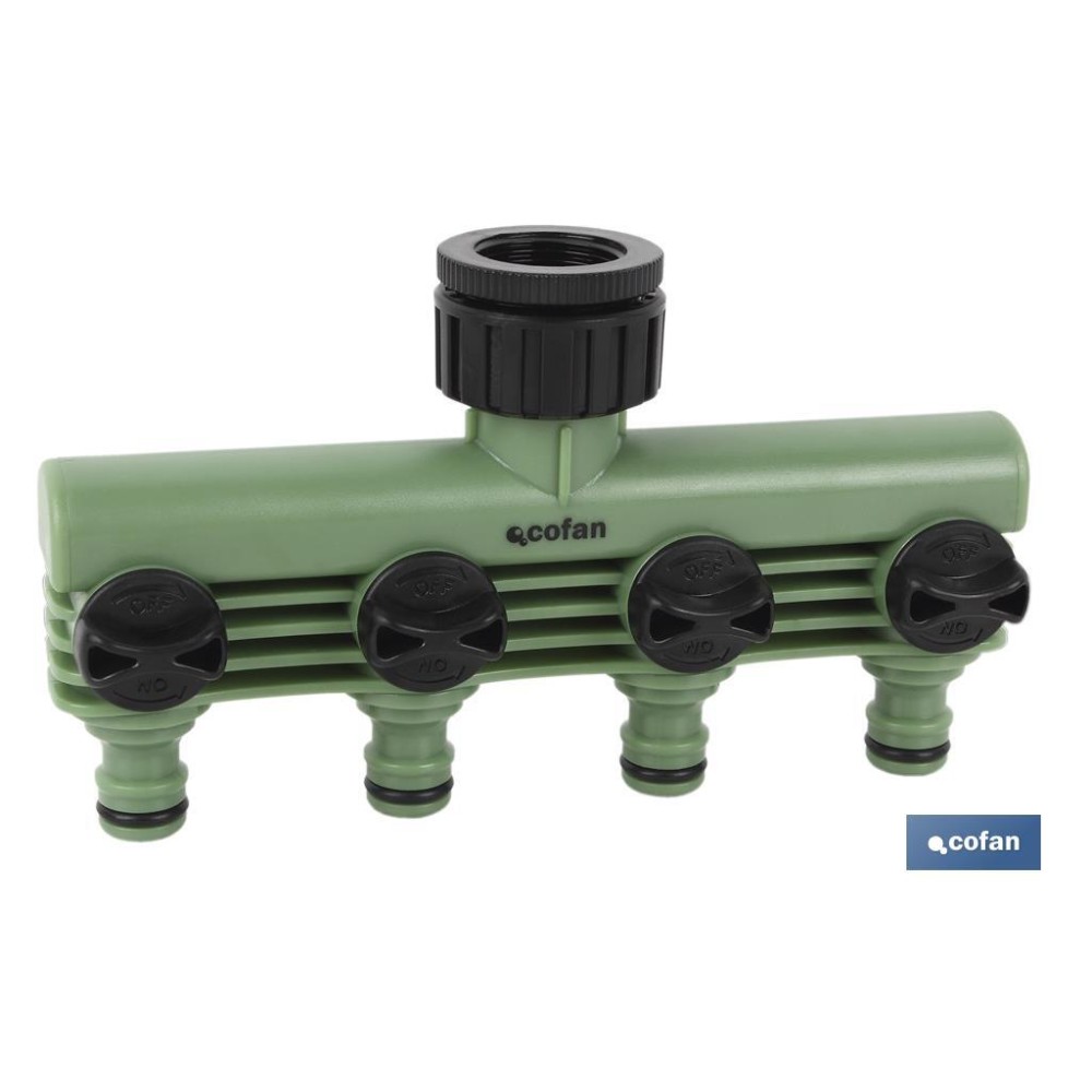 COLECTOR DE RIEGO 4 SALIDAS AJUSTABLES