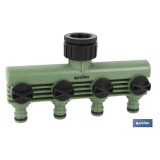 COLECTOR DE RIEGO 4 SALIDAS AJUSTABLES