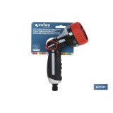 PISTOLA DE RIEGO CON CONTROL DE CAUDAL EN EL PULGAR