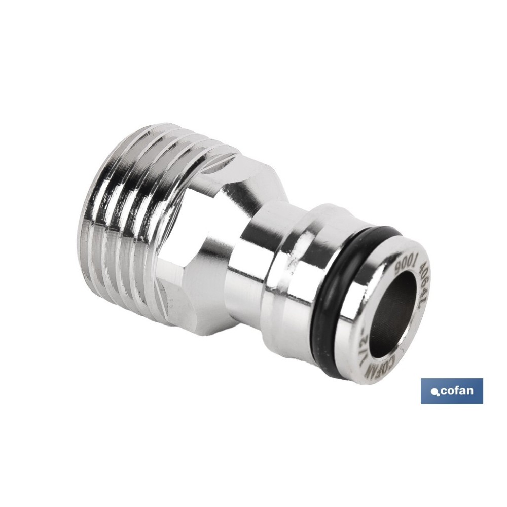 ADAPTADOR LATÓN ROSCA MACHO 1/2