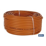 TUBO GAS FLEXIBLE NARANJA UNE 53539 Ø9x60 m