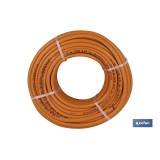 TUBO GAS FLEXIBLE NARANJA UNE 53539 Ø9x60 m