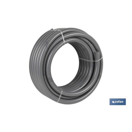 ROLLO DE TUBERIA HIDRO GRIS CERTIFICADA Ø50mm 25m