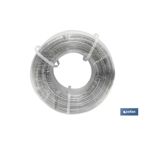 MANGUERA PVC MONOCAPA CRISTAL 8x12mm/100m