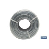 MANGUERA PVC CRISTAL C/REFUERZO 15x21mm/50m