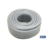 MANGUERA PVC CRISTAL C/REFUERZO 19x26mm/50m