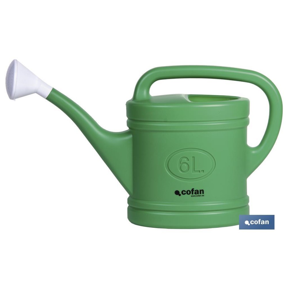 REGADERA VERDE 6 LITROS 53X15X32cm