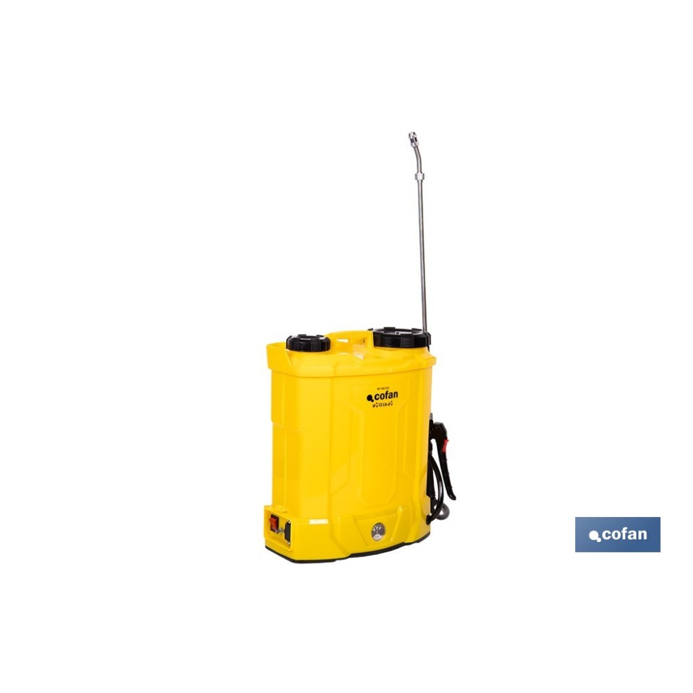 PULVERIZADOR DE ESPALDA 12 L ELÉCTRICO LI-ION 12 V 8.0 AH
