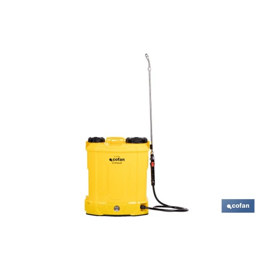PULVERIZADOR DE ESPALDA ELÉCTRICO 16 L Li-Ion 12 V 8.0 Ah