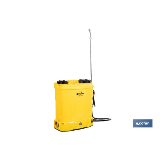 PULVERIZADOR DE ESPALDA ELÉCTRICO 16 L Li-Ion 12 V 8.0 Ah