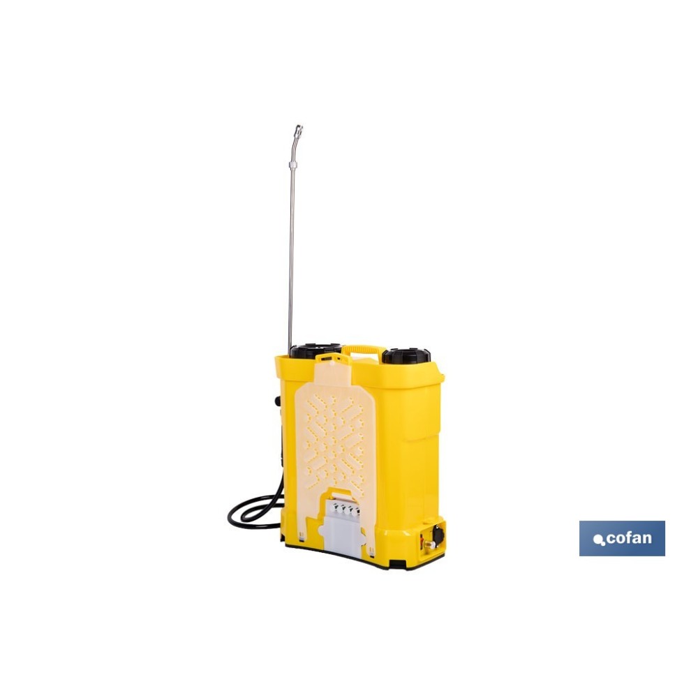 PULVERIZADOR DE ESPALDA ELÉCTRICO 16 L Li-Ion 12 V 8.0 Ah