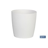 MACETA CAMELIA COLOR BLANCO 18X17.8cm